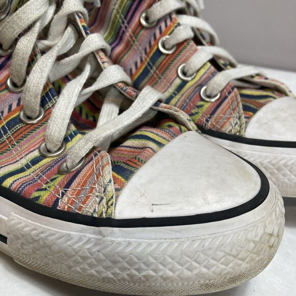 Converse Chuck Taylor All Star Canvas High Top “summer Stripes” Canvas M 7 W 9 - Picture 3 of 14